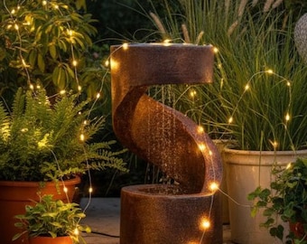 LED Indoor Wasserfall Brunnen: Zen Tabletop Wasser Funktion