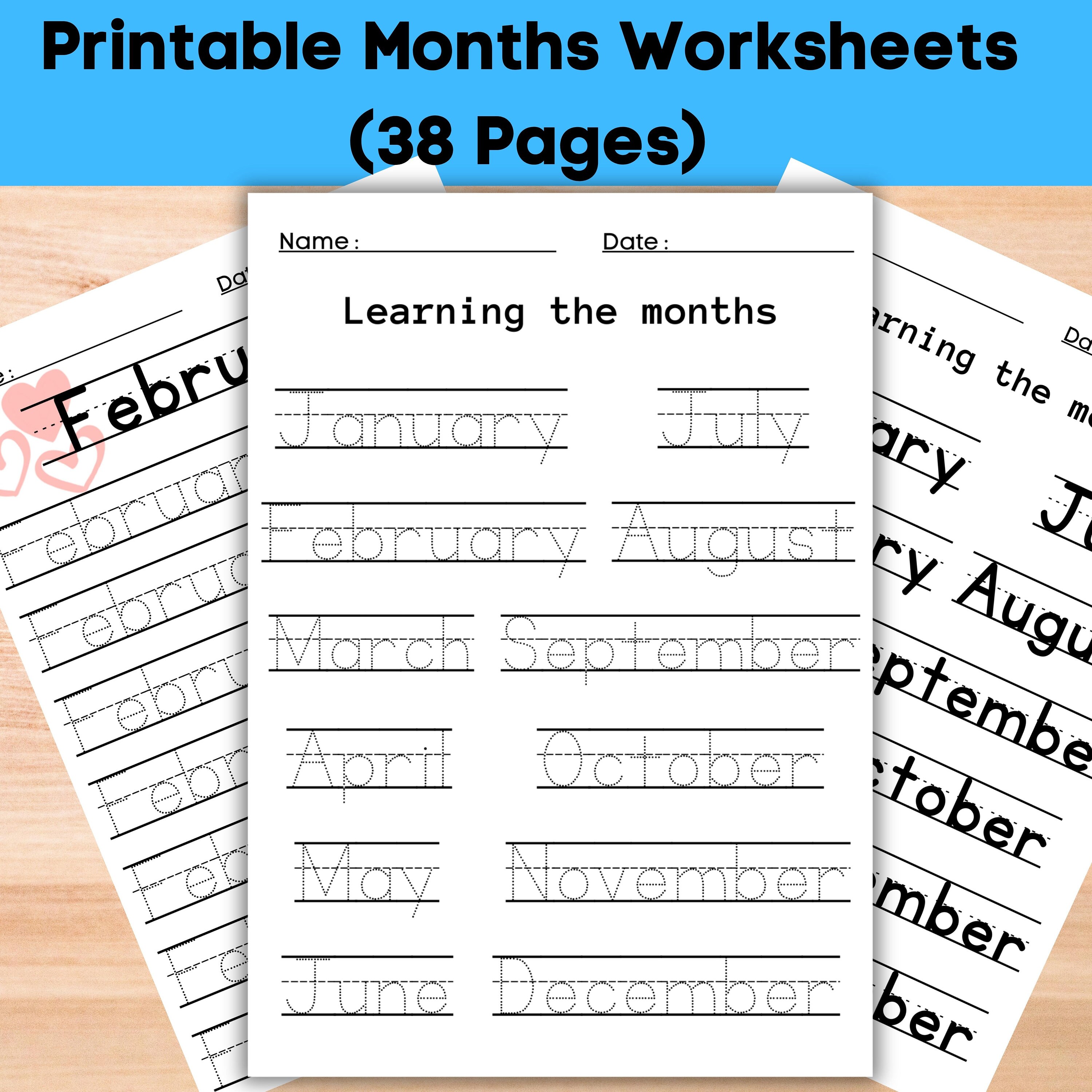 Months of the Year Worksheets, Learning the Months of the Year ...