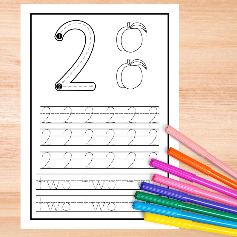 Tracing numbers worksheet numbers handwriting practice 1 to 10 basic