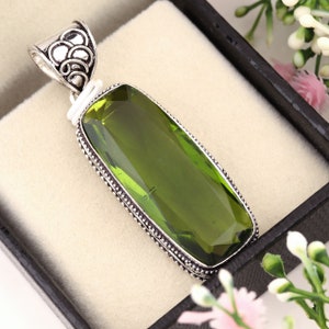 Tourmaline Gemstone  Pendant, Tourmaline 925 Sterling Silver Plated Pendant, Handmade Gemstone Pendant For Woman, Gifts For Her & Mom