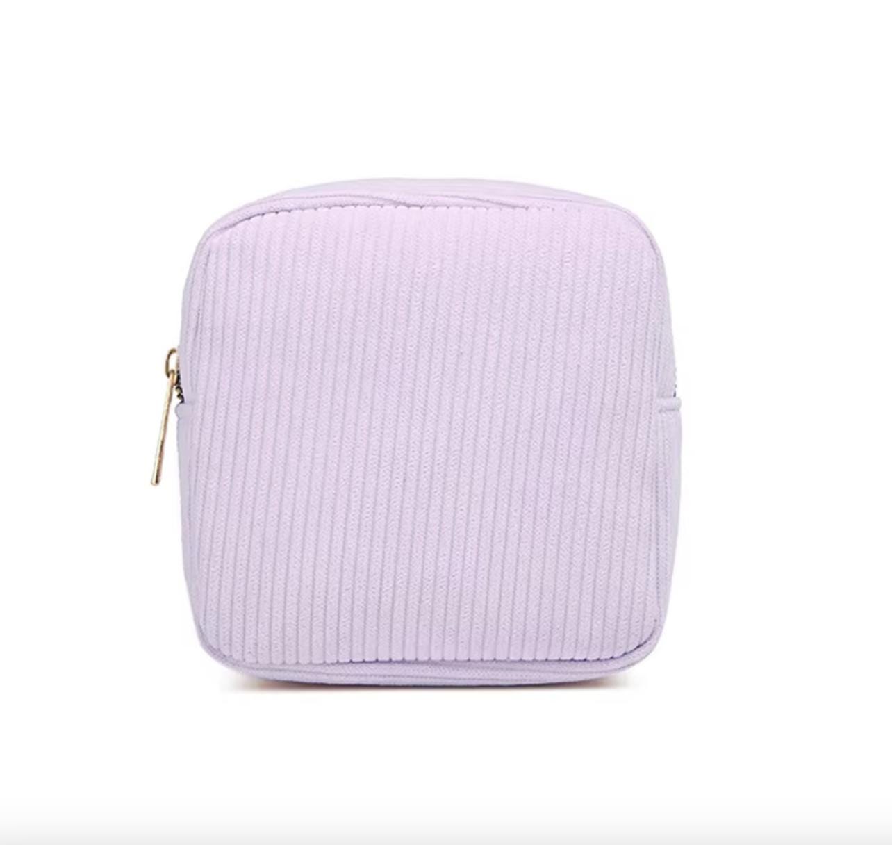 STRIPED SHAGGY MINI POUCH