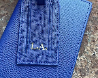 Juego de etiquetas para equipaje con funda para pasaporte, porta pasaporte, etiqueta para maleta de viaje, accesorios de viaje ligeros, funda para pasaporte, juego de caja de regalo