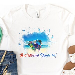 キッズ クルーズ バタフライ シャツ、キッズ用クルーズ T シャツ、キッズへのギフト、彼女へのギフト、女の子へのギフト、クルーズ好きへのギフト、クルーザー T シャツ