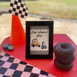 Cars Birthday Party Labels