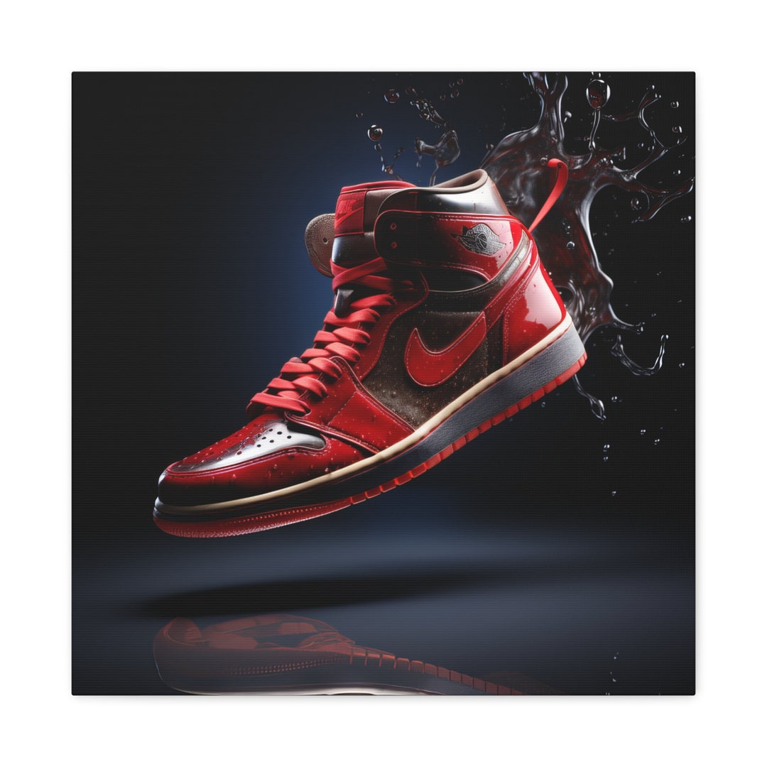 Jordan Canvas Wall Art, Air Jordan Canvas Wall Art, Jordan 1 Canvas, Modern Canvas, Kids Room