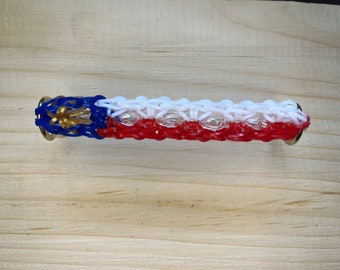 North Carolina Flag Rainbow Loom Bracelets