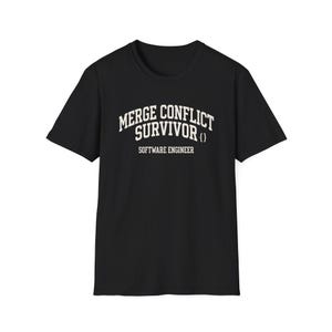 Merge Conflict Survivor Shirt, Funny Software Engineer Shirt, Programmer Gift, Software Developer Tee, Coder Gift