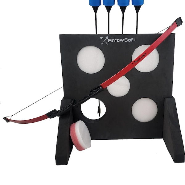 Arrow Soft Archery Ultimate Game Set (Single Target Adult Bow Set)