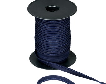 Navy Blue Cotton Bias Tape 55 Yards, 1/2 Inch Maxi Piping Trim, Sewing Trim