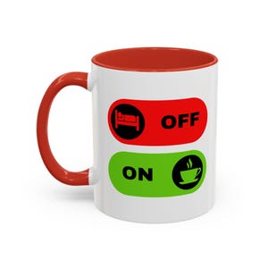 Taza de café con encendido y apagado: botones de encendido y apagado novedosos