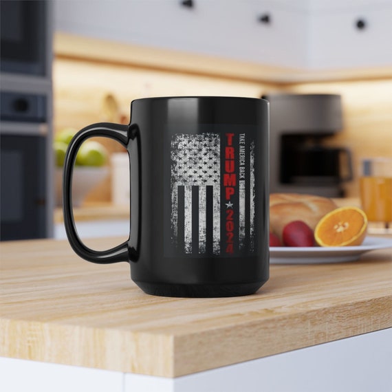 President trump take america back coffee mug | 2024 american flag