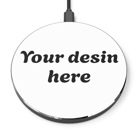 Personalized Wireless Charger, Custom Phone Charging Pad, Tech Gift for Students, Birthday Present, Home Office Decor