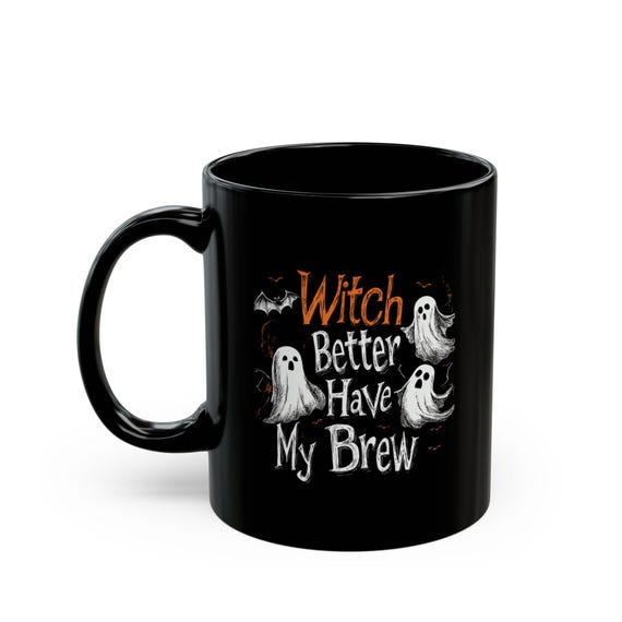 Ghost Mug, Halloween mug Perfect for Witch Lovers, Spooky Coffee Cup, Fall Decor, Unique Gift Idea, 11oz & 15oz Options