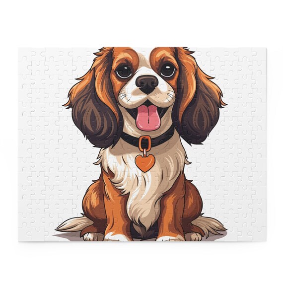 Cute Puppy Jigsaw Puzzle, Handcrafted Kids Gift, Brain Training Toy, Interactive Learning Game