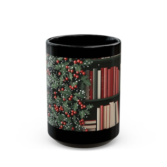 Book lover mug, gift for book club and librarians, Mug for friends, Charismatic Black Mug, 11oz, 15oz book lover gift
