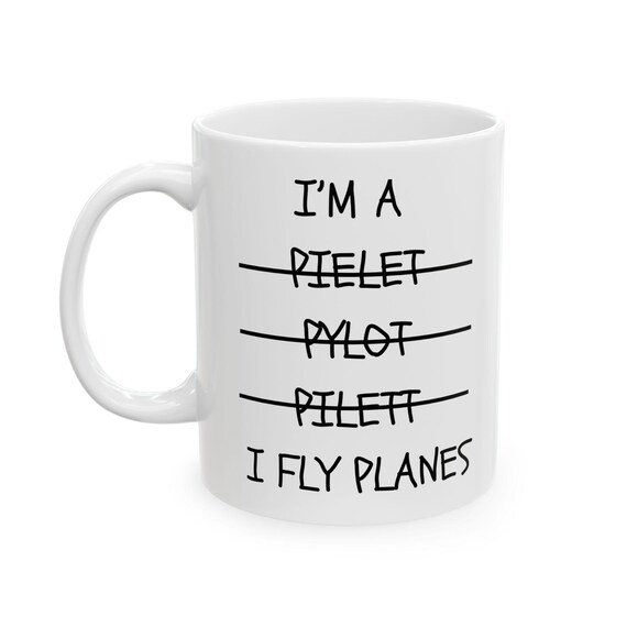 Pilots Mug, Aviation Coffee Cup, Pilot Gift, Airplane Lover Tea Mug, Flight Attendant Cup, Aircraft Enthusiast Present
