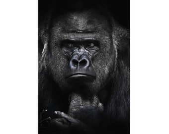 Mighty Gorilla Poster: Motivational Animal Wall Art
