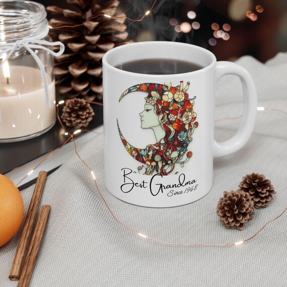 Personalized Grandma Coffee Mug, Unique and Trendy Design Mugs, Glossy Coffee Mug, Grandma Coffee Mug, Coffee Lover Mug, Mother's Day Gift