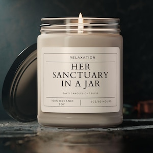 Her Sanctuary Scented Soy Candle – Calming Aromatherapy | Relaxation Gift for Women | Home Spa Decor | Meditation Candle