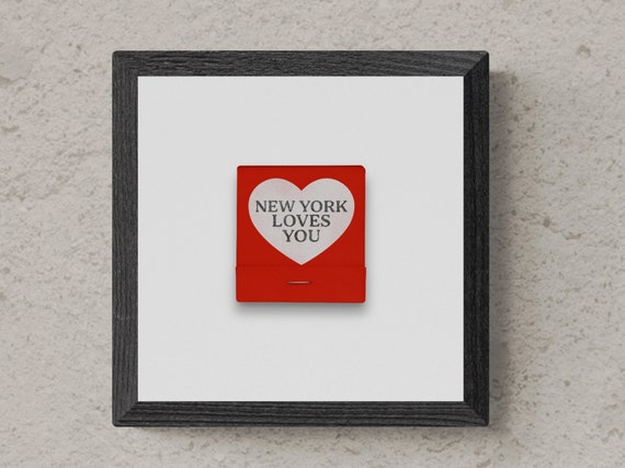 New York Loves You Matchbook Print | Vintage Matchbook Wall
