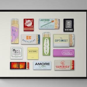 Atlanta Restaurant Matchbook Print | ATL Matchbooks | Vintage Matchbook Wall Art | Digital Download