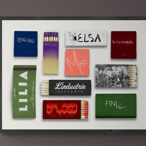 Brooklyn Restaurant Matchbook Print | NYC Matchbooks | Vintage Matchbook Wall Art | Digital Download