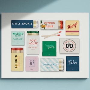 Charleston South Carolina Restaurant Matchbook Print | Charleston, SC Matchbooks | Vintage Matchbook Wall Art | Unframed Poster