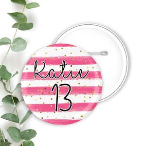 Birthday Badge, Birthday Pin Badge, Birthday Pins, Birthday Badges, Party Favors, Birthday Button Badge, Birthday Party Badge