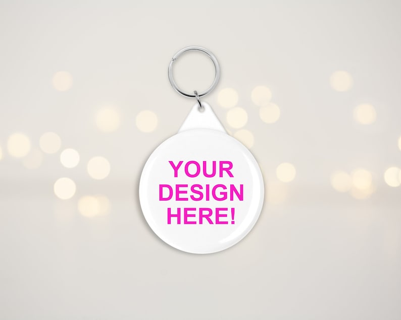 Personalised Keyring: Create Your Own Design, Text or Logo - Multiple ...