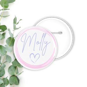 Personalised Name Badge, Custom Button Badge