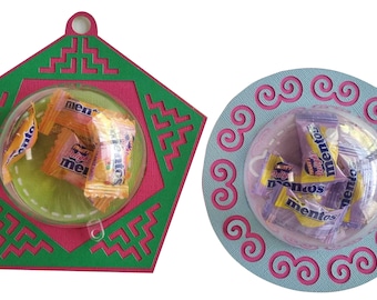 Hmong Paj Ntaub Candy Dome Pentagon + snail pattern bundle (SVG)