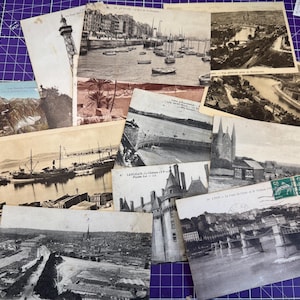 Lot de 12 cartes postales françaises anciennes