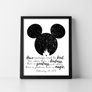 Star Map Mouse Head Castle Digital Download Printable Star Chart Boyfriend Girlfriend Husband Wife Anniversary Unique Accurate Fast