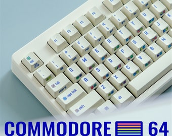 153pcs Commodore 64 C64 Theme Keycaps | Retro Keycap | PBT Keycaps | Cherry MX | Mechanical Keyboard Keycap | Gaming Keycaps