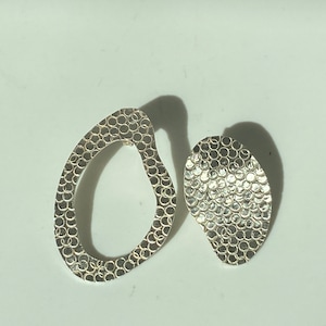 Sterling silver unique different handmade shaped earrings