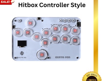 Game gifts, Hitbox controller style, Birthday gifts, Gamer gifts, Gift for him, Game accessories, Arcade stick, video games, RGB,