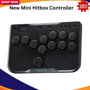 Hitbox controller leverless controller hitbox arcade birthday gifts for him game gifts for kids gift ABS PS5 controller Mini gift for gamer