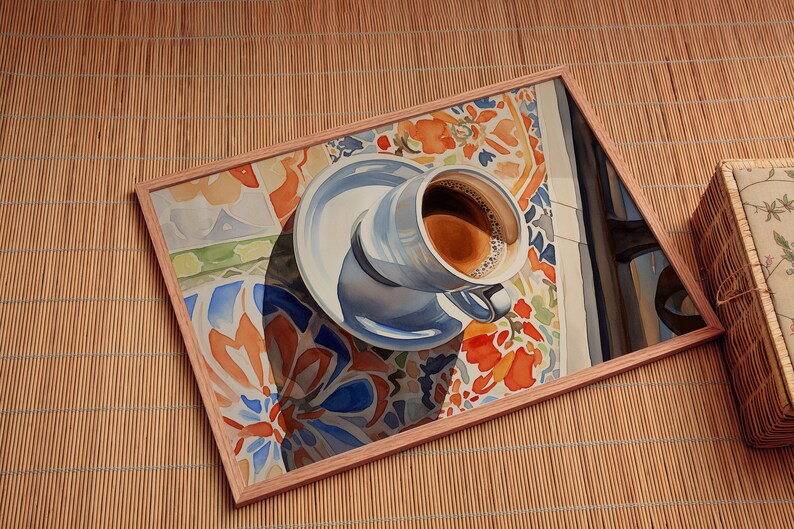Introducing 'Coffee Alfresco'
Enjoy your morning coffee in the sun with this beautiful art print with decorative detailing.