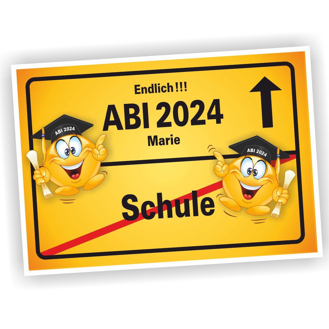 Abi 2025, Abitur, Urkunde, Geschenk, 2025, personalisiert, Herzlichen