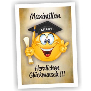 Abi 2025, Abitur, Urkunde, Geschenk, 2025, personalisiert, Herzlichen Glückwunsch
