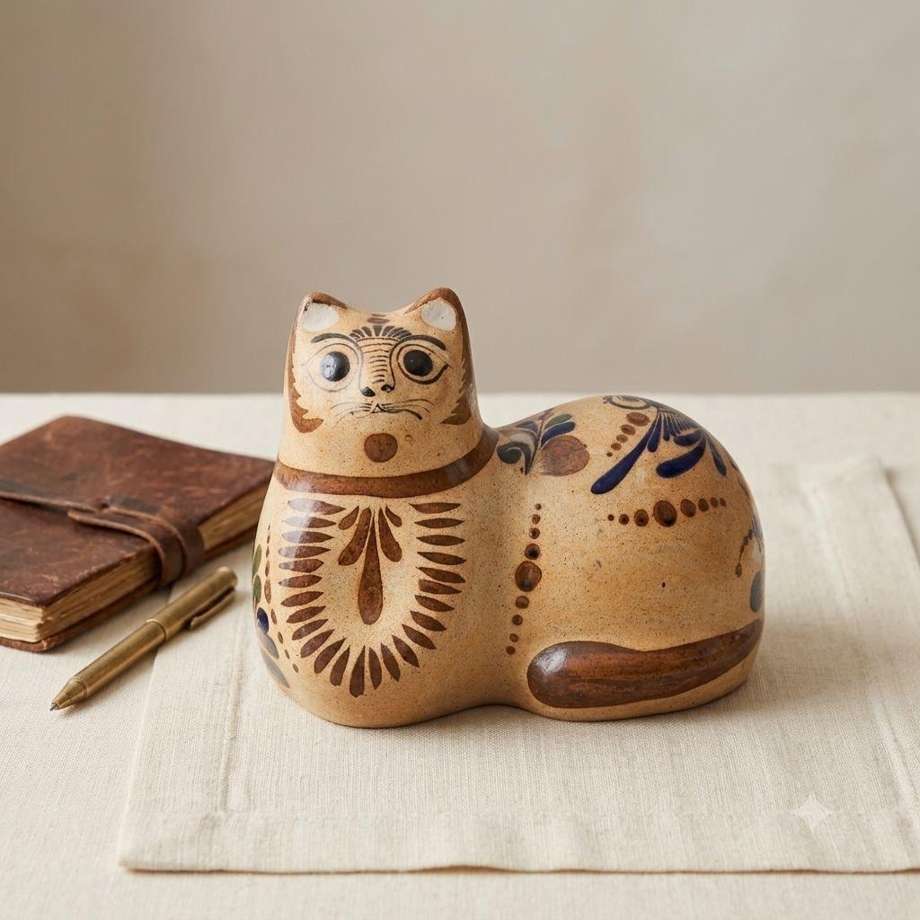 Tonala pottery cat - Etsy 日本