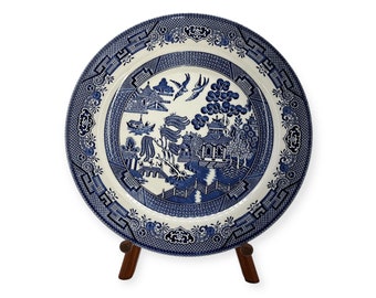 Churchill Blue Willow Oosterse tempeldecoratief bord