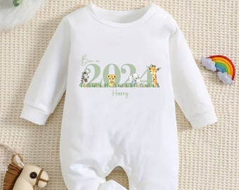 Born in 2024 Baby Vest, Baby Rompersuit - New baby arrival Vest/Romper