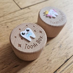 Tooth Fairy Box, Wooden Tooth Fairy Coin Box, Boy Girl Children Wooden Tooth Box Keepsakes, New Baby Shower Gifts for Her, Gift for Him