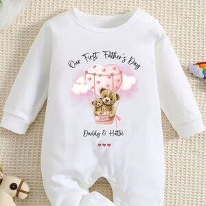 Our First Father&#39;s Day Baby Girl / Boy Outfit (First Father&#39;s Day 1st Father&#39;s Day Daddy Dad Father&#39;s Day l New Dad Gift | Love My Dad)