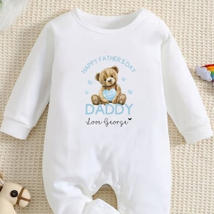 Our First Father&#39;s Day Baby Girl / Boy Outfit (First Father&#39;s Day 1st Father&#39;s Day Daddy Dad Father&#39;s Day l New Dad Gift | Love My Dad)