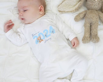 Born in 2024 Baby Vest, Baby Rompersuit - New baby arrival Vest/Romper