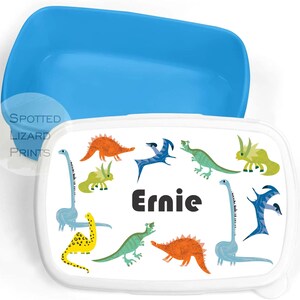 Boîte à lunch personnalisée - Boîte à collation pour enfants - Boîte à lunch pour filles - Boîte à lunch dinosaure - Pot à collation - Boîte à lunch pour garçons - Sac à lunch scolaire personnalisé