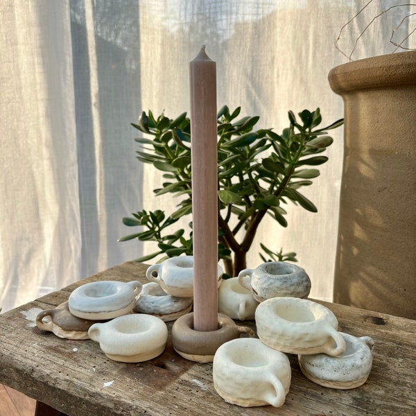 Handmade candlestick holders