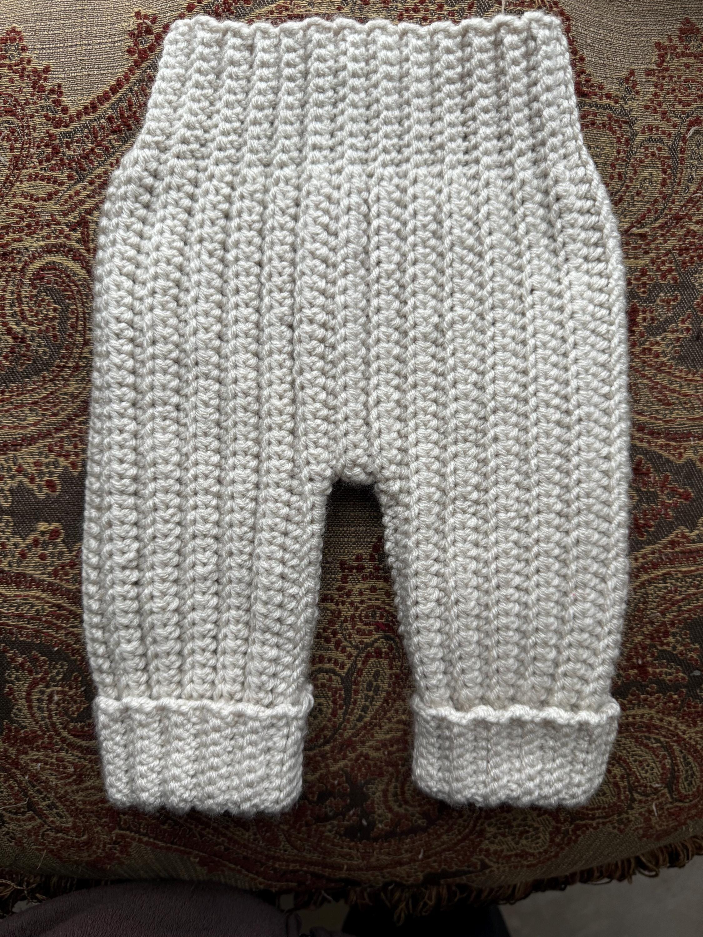 Handmade Baby Cuffed Overalls
